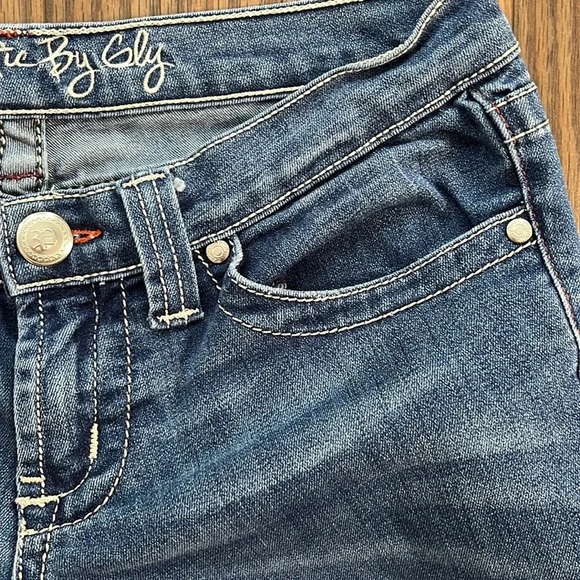 Vintage PLASTIQUE BY GLY JEANS 1363 Bootcut Flare denim size 28 - Picture 9 of 16